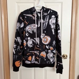 star wars zip-up hoodie